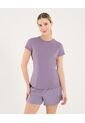 Camiseta Para Mujer Manga Corta Cuello Redondo Color Morado Marca Ostu #40092536 de Ostu