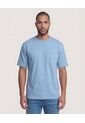 Camiseta Para Hombre Manga Corta Cuello Redondo Color Azul Marca Ostu #60091839 de Ostu