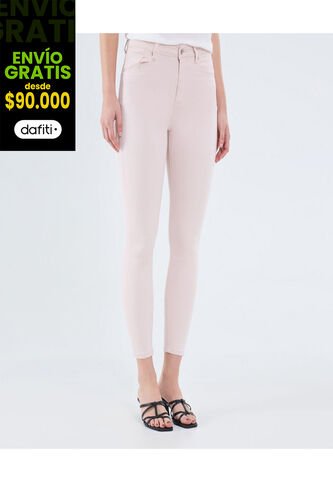 Pantalón Para Mujer 5 Bolsillos Color Rosa Marca Ostu #40070544 Ostu