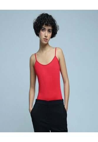 Top Para Mujer Top Color Rojo Marca Ostu #40220333 Ostu
