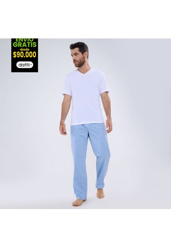 Camiseta Interior Para Hombre Manga Corta Color Blanco Marca Ostu #60020012 Ostu