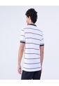 Polo Para Hombre Cuello Tejido Con Bolsillo Color Blanco Marca Ostu #60110747 de Ostu