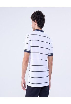 Polo Para Hombre Cuello Tejido Con Bolsillo Color Blanco Marca Ostu #60110747