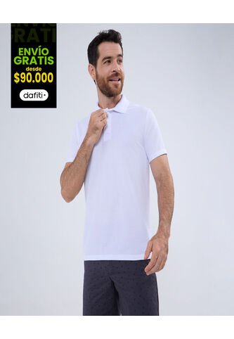 Polo Para Hombre Cuello Tejido Sin Bolsillo Color Blanco Marca Ostu #60110241 Ostu