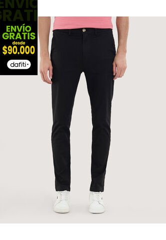 Pantalón Para Hombre Chino Color Negro Marca Ostu #60070489 Ostu