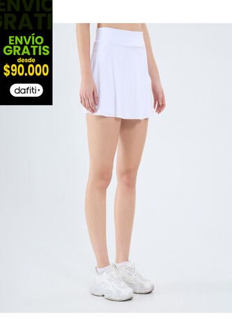 Falda Para Mujer Corto Color Blanco Marca Ostu #40140146 Ostu