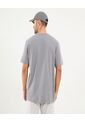 Camiseta Para Hombre Manga Corta Cuello Redondo Color Gris Marca Ostu #60091646 de Ostu