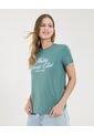 Camiseta Para Mujer Manga Corta Color Verde  Marca Ostu #40092344 de Ostu