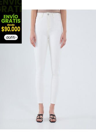 Jean Para Mujer Skinny Color Crudo Marca Ostu #40160567 Ostu