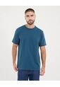 Camiseta Para Hombre Manga Corta Cuello Redondo Color Azul Marca Ostu #60091787 de Ostu
