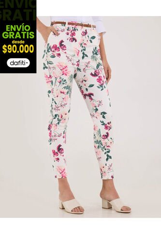 Pantalón Para Mujer Chino Color Rosa Marca Ostu #40070764 Ostu