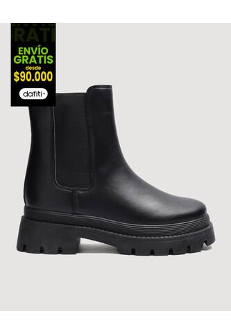 Botas  Para Mujer Botin Color Negro Marca Ostu #40670006 Ostu
