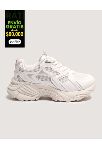 Tenis  Para Mujer Casual Color Blanco Marca Ostu #40720194 Ostu