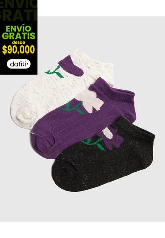 Medias Infantil Niña Invisible Color Negro Marca Ostu #90980138 Ostu