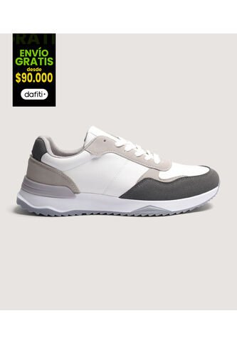 Tenis Para Hombre Formal Color Blanco Marca Ostu #60720128 Ostu
