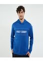 Buzo Para Hombre Hoodie Color Azul Marca Ostu #60060524 de Ostu