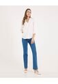 Jean Para Mujer Regular Color Azul Medio Marca Ostu #40160448 de Ostu