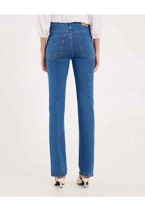 Jean Para Mujer Regular Color Azul Medio Marca Ostu #40160448
