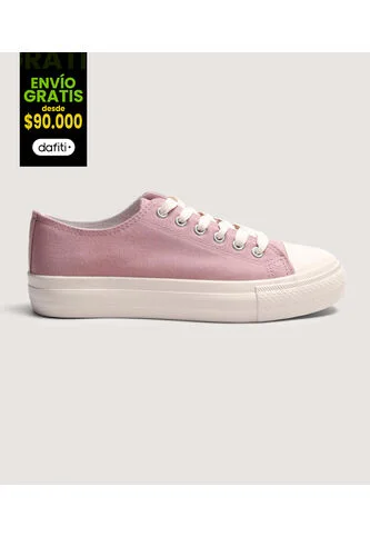 Tenis Para Mujer Canvas Color Rosa Marca Ostu #40720202 Ostu