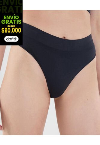 Panty Para Mujer Seamless Brasilera Color Negro Marca Ostu #40800074 Ostu