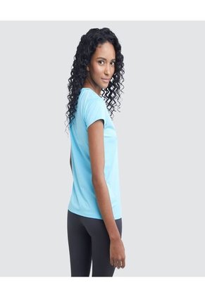 Camiseta Para Mujer Manga Corta Color Azul  Marca Ostu #40091407