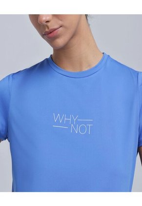 Camiseta Para Mujer Manga Corta Color Azul Marca Ostu #40092079