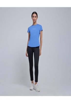 Camiseta Para Mujer Manga Corta Color Azul Marca Ostu #40092079