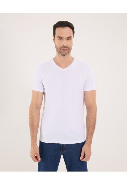 Camiseta Para Hombre Manga Corta Color Blanco Marca Ostu #60091036
