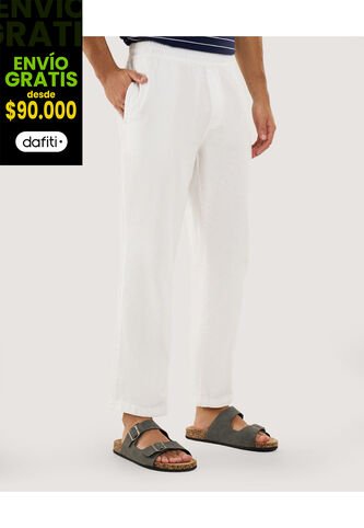 Pantalón Para Hombre Moda Color Hueso Marca Ostu #60070496 Ostu