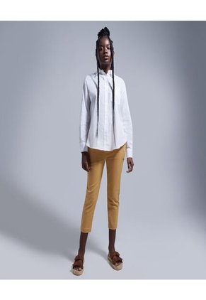 Pantalon Para Mujer Capri Color Mostaza Marca Ostu #40070523