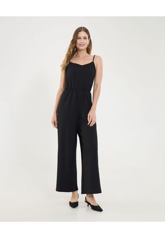 Enterizo Para Mujer Manga Sisa Color Negro Marca Ostu #40320125 Ostu