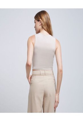 Camiseta Para Mujer Manga Sisa Color Beige Marca Ostu #40092130