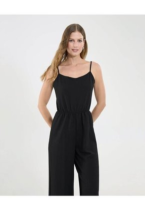 Enterizo Para Mujer Manga Sisa Color Negro Marca Ostu #40320125