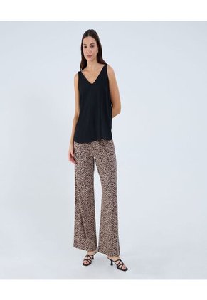 Pantalón Para Mujer Moda Color Camel Marca Ostu #40070792