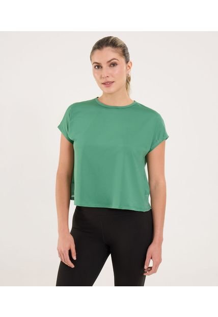 Camiseta Para Mujer Manga Corta Cuello Redondo Color Verde Marca Ostu #40092454