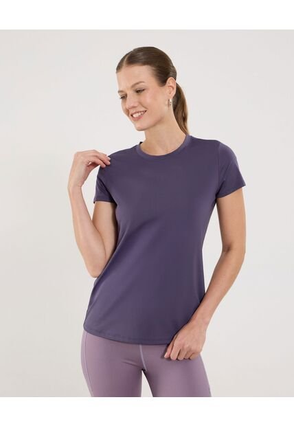Camiseta Para Mujer Manga Corta Cuello Redondo Color Morado Marca Ostu #40092533