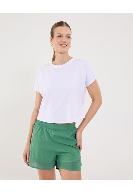 Camiseta Para Mujer Manga Sisa Cuello Redondo Color Blanco Marca Ostu #40092547