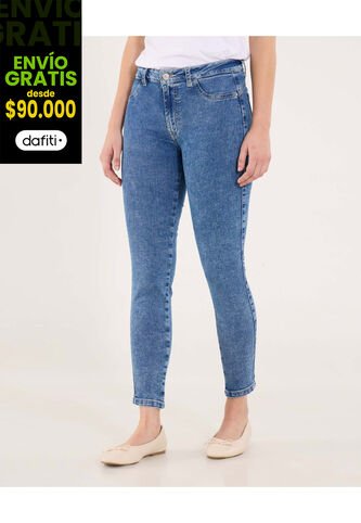 Jean Para Mujer Push Up Color Azul Marca Ostu #40160537 Ostu