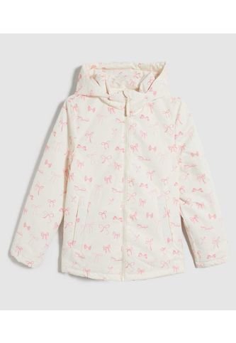 Chaqueta Para Niña Acolchada Color Crema Marca Ostu #90080040 Ostu