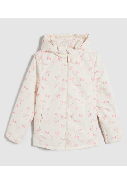 Chaqueta Para Niña Acolchada Color Crema Marca Ostu #90080040