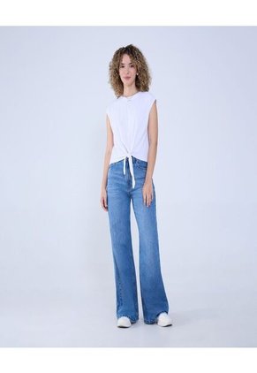 Camiseta Para Mujer Manga Sisa Color Blanco Marca Ostu #40092322