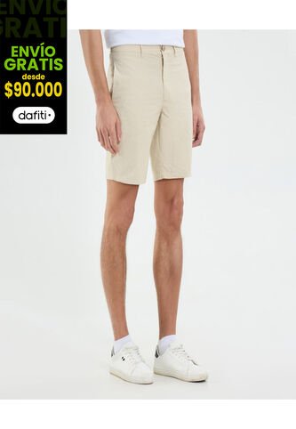 Bermuda Para Hombre  Color Beige Marca Ostu #60100433 Ostu