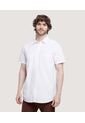 Camisa Para Hombre Manga Corta Con Bolsillo Color Blanco Marca Ostu #60010675 de Ostu
