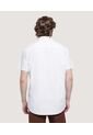 Camisa Para Hombre Manga Corta Con Bolsillo Color Blanco Marca Ostu #60010675 de Ostu