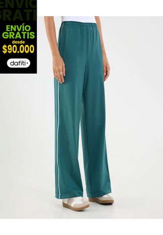 Pantalón Para Mujer Multiusos Punto Color Verde Marca Ostu #40070759 Ostu