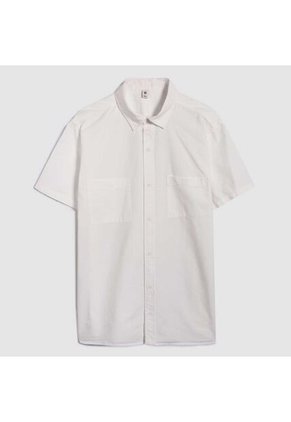 Camisa Para Hombre Manga Corta Con Bolsillo Color Blanco Marca Ostu #60010675