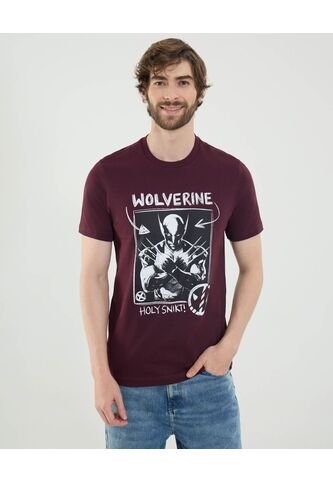 Camiseta Burdeos De Wolverine  Para Hombre #60091752 Ostu Ostu