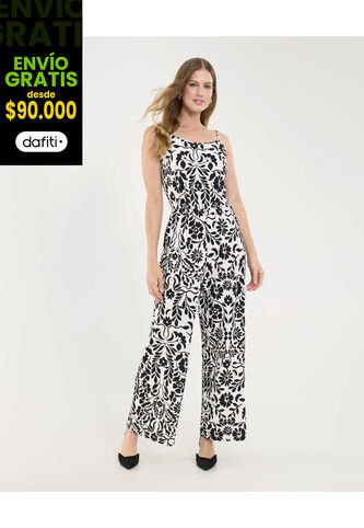 Enterizo Para Mujer Manga Sisa Color Negro Marca Ostu #40320133 Ostu