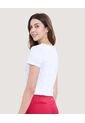Camiseta Para Mujer Manga Corta Color Blanco Marca Ostu #40092219 de Ostu