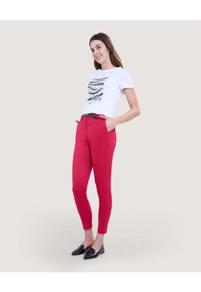 Camiseta Para Mujer Manga Corta Color Blanco Marca Ostu #40092219